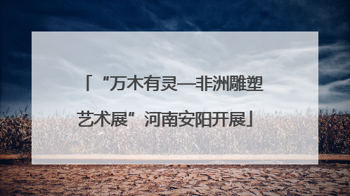 “万木有灵—非洲雕塑艺术展”河南安阳开展