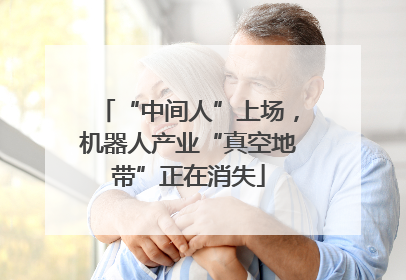 “中间人”上场，机器人产业“真空地带”正在消失