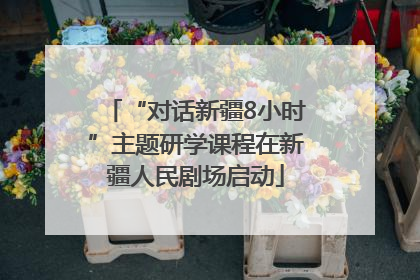 “对话新疆8小时”主题研学课程在新疆人民剧场启动