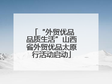 “外贸优品 品质生活”山西省外贸优品太原行活动启动