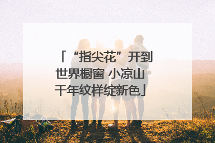 “指尖花”开到世界橱窗 小凉山千年纹样绽新色