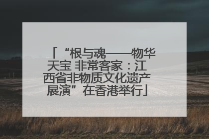 “根与魂——物华天宝 非常客家：江西省非物质文化遗产展演”在香港举行