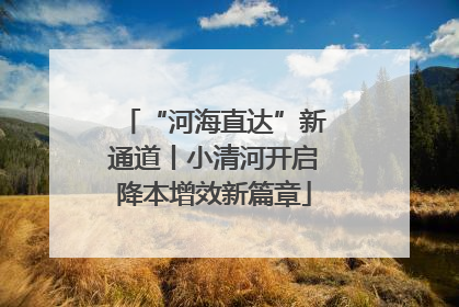 “河海直达”新通道丨小清河开启降本增效新篇章