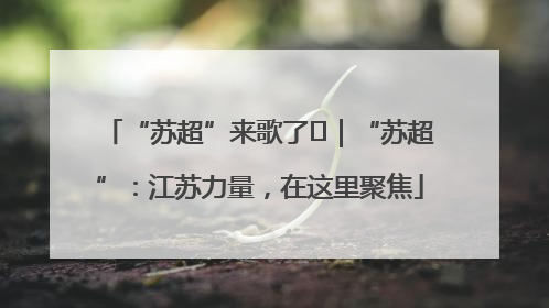 “苏超”来歌了⑪｜“苏超”：江苏力量，在这里聚焦