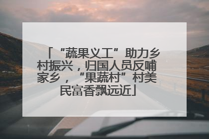 “蔬果义工”助力乡村振兴，归国人员反哺家乡，“果蔬村”村美民富香飘远近