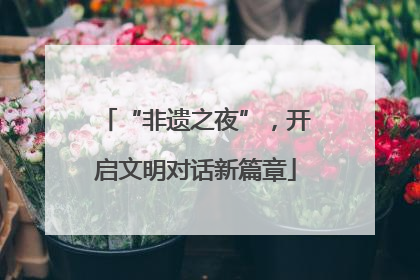 “非遗之夜”，开启文明对话新篇章
