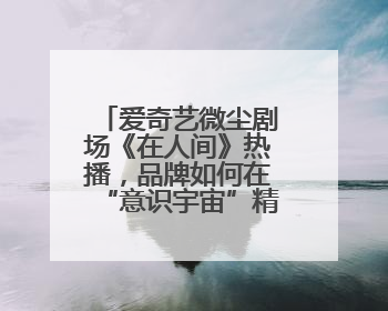 爱奇艺微尘剧场《在人间》热播，品牌如何在“意识宇宙”精准圈粉？