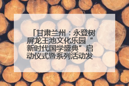 甘肃兰州：永登树屏龙王池文化乐园“新时代国学盛典”启动仪式暨系列活动发布会成功举办