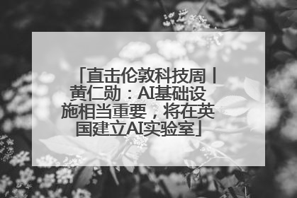 直击伦敦科技周丨黄仁勋：AI基础设施相当重要，将在英国建立AI实验室
