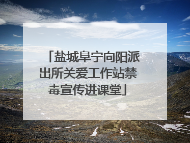 盐城阜宁向阳派出所关爱工作站禁毒宣传进课堂