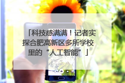 科技感满满！记者实探合肥高新区多所学校里的“人工智能”