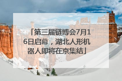 第三届链博会7月16日启幕，湖北人形机器人即将在京集结