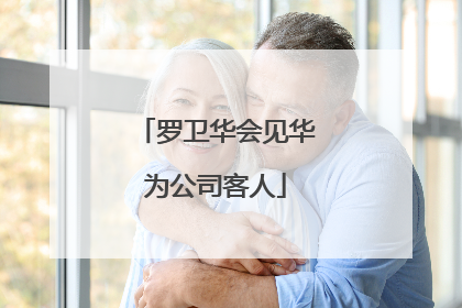 罗卫华会见华为公司客人