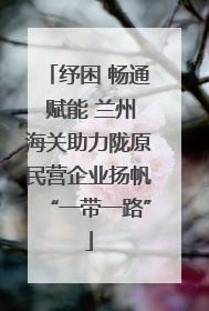 纾困 畅通 赋能 兰州海关助力陇原民营企业扬帆“一带一路”
