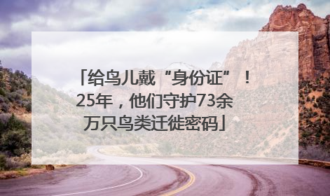 给鸟儿戴“身份证”！25年，他们守护73余万只鸟类迁徙密码