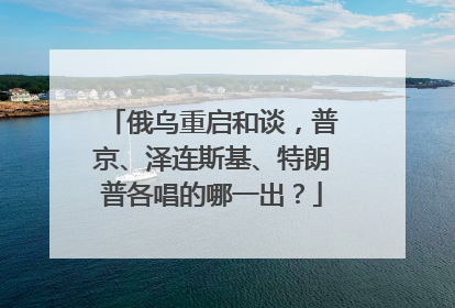 俄乌重启和谈，普京、泽连斯基、特朗普各唱的哪一出？