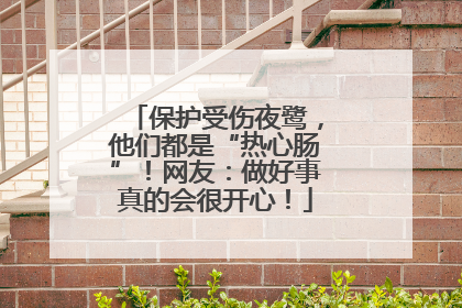 保护受伤夜鹭，他们都是“热心肠”！网友：做好事真的会很开心！