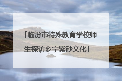 临汾市特殊教育学校师生探访乡宁紫砂文化