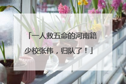 一人救五命的河南籍少校张伟，归队了！