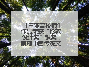 三亚高校师生作品荣获“伦敦设计奖”银奖，展现中国传统文化创新魅力