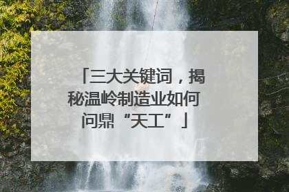 三大关键词，揭秘温岭制造业如何问鼎“天工”