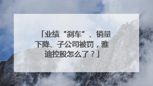 业绩“刹车”、销量下降、子公司被罚，雅迪控股怎么了？
