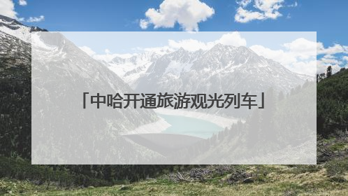 中哈开通旅游观光列车