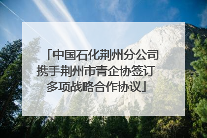 中国石化荆州分公司携手荆州市青企协签订多项战略合作协议