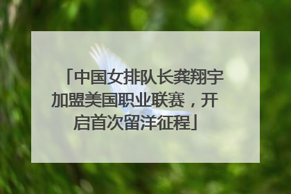 中国女排队长龚翔宇加盟美国职业联赛，开启首次留洋征程