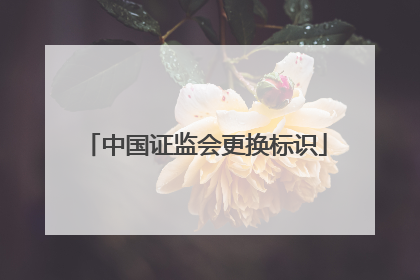中国证监会更换标识