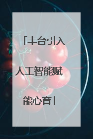 丰台引入人工智能赋能心育