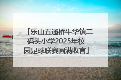 乐山五通桥牛华镇二码头小学2025年校园足球联赛圆满收官