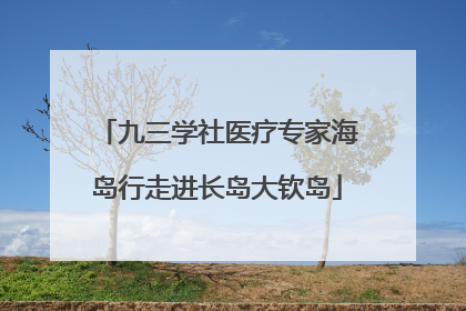 九三学社医疗专家海岛行走进长岛大钦岛