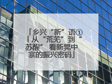 乡兴“新”语①丨从“荒芜”到“苏醒” 看新晃中寨的振兴密码