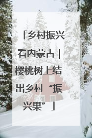 乡村振兴看内蒙古｜樱桃树上结出乡村“振兴果”