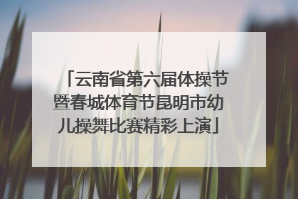 云南省第六届体操节暨春城体育节昆明市幼儿操舞比赛精彩上演