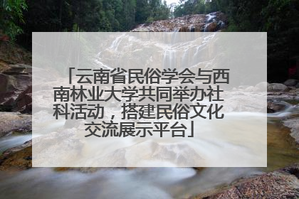 云南省民俗学会与西南林业大学共同举办社科活动，搭建民俗文化交流展示平台