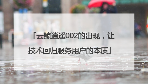 云鲸逍遥002的出现，让技术回归服务用户的本质
