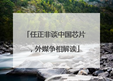 任正非谈中国芯片，外媒争相解读