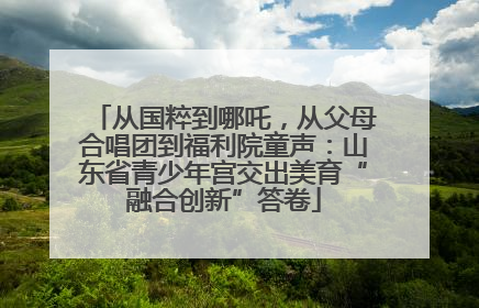 从国粹到哪吒，从父母合唱团到福利院童声：山东省青少年宫交出美育“融合创新”答卷