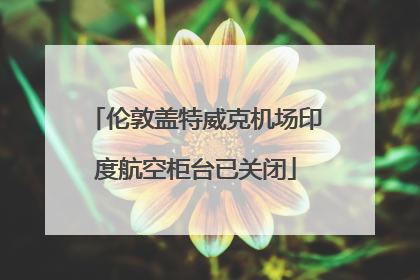 伦敦盖特威克机场印度航空柜台已关闭