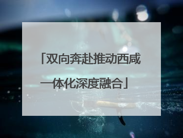 双向奔赴推动西咸一体化深度融合