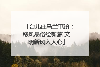 台儿庄马兰屯镇：移风易俗绘新篇 文明新风入人心