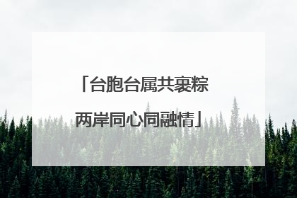 台胞台属共裹粽 两岸同心同融情