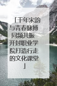 千年宋韵与青春脉搏同频共振 开封职业学院打造行走的文化课堂
