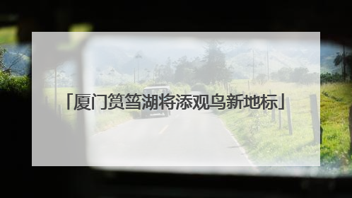 厦门筼筜湖将添观鸟新地标
