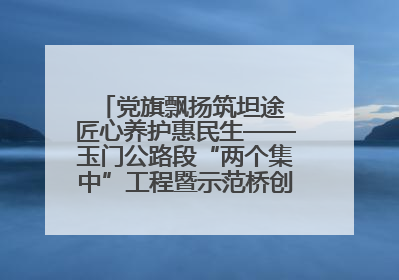 党旗飘扬筑坦途 匠心养护惠民生——玉门公路段“两个集中”工程暨示范桥创建项目圆满收官