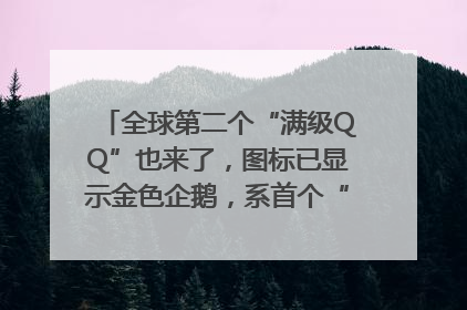 全球第二个“满级QQ”也来了，图标已显示金色企鹅，系首个“满级QQ”的小号