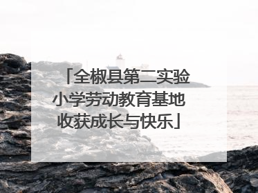 全椒县第二实验小学劳动教育基地收获成长与快乐