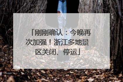 刚刚确认：今晚再次加强！浙江多地景区关闭、停运